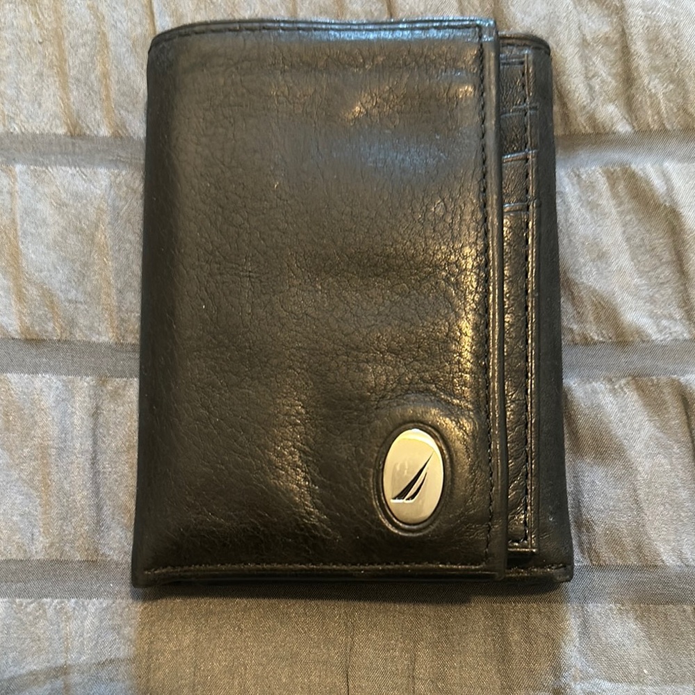 Nautica Black Leather Wallet